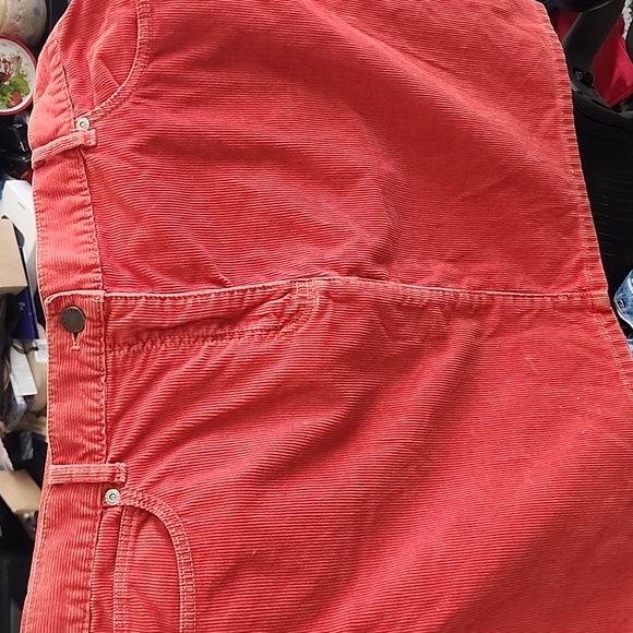 J. Crew Orange Corduroy Skirt 14 - Picture 5 of 6